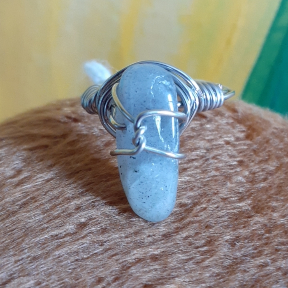 Labradorite & silver ring - Picture 5 of 5